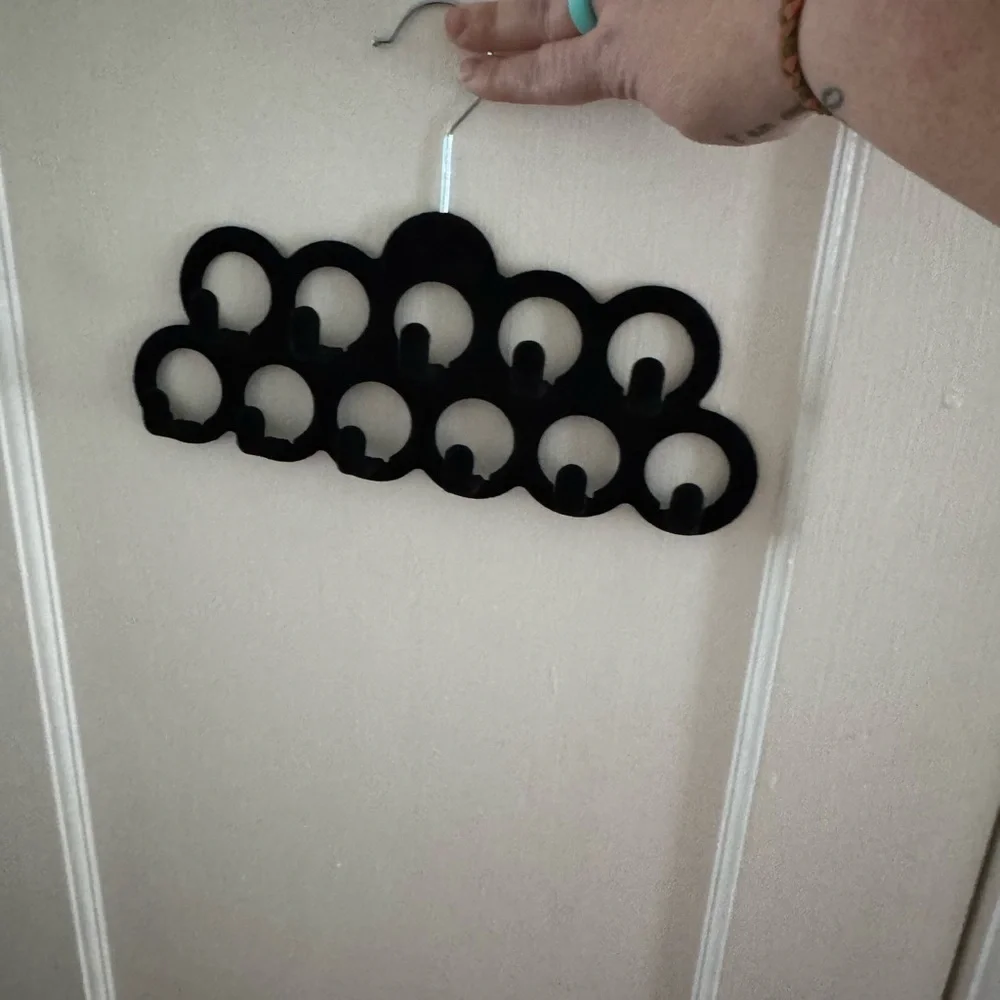 Black Scarf & Belt Organizer Hanger